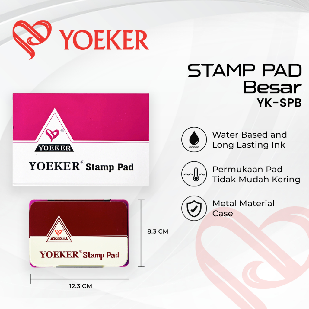 

(1 PCS) Stamp Pad Bak Stempel Yoeker