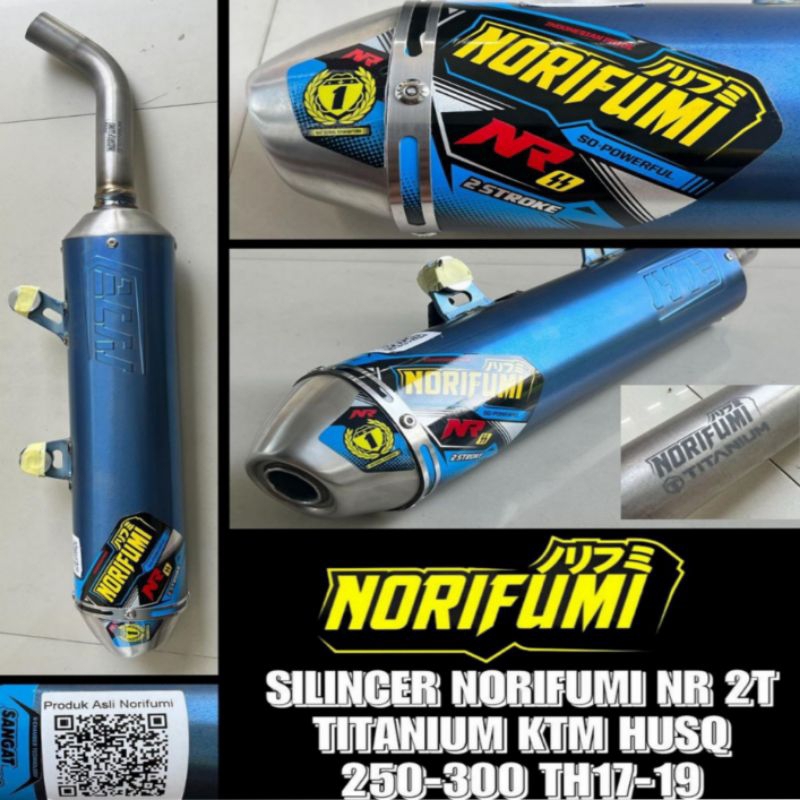 KNALPOT KTM 2T 2017-2019 NORIFUMI NR STAINLESS