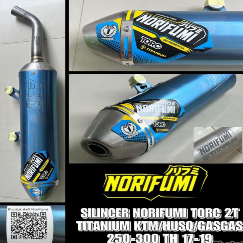 KNALPOT KTM/HUSQ/GASGAS 2017-2019 NORIFUMI TORC TITANIUM BLUE