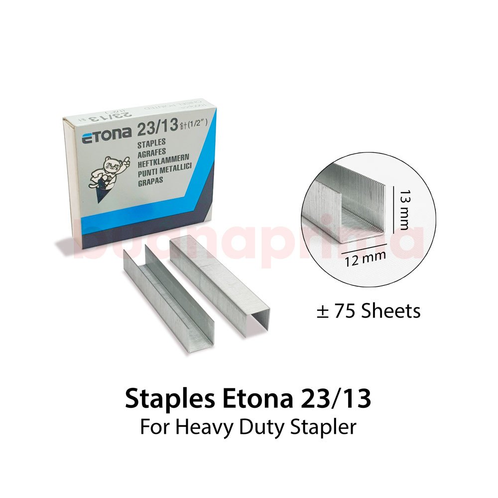 

Staples Etona 23/13 Isi Stapler Untuk Hekter Jilid Besar Heavy Duty