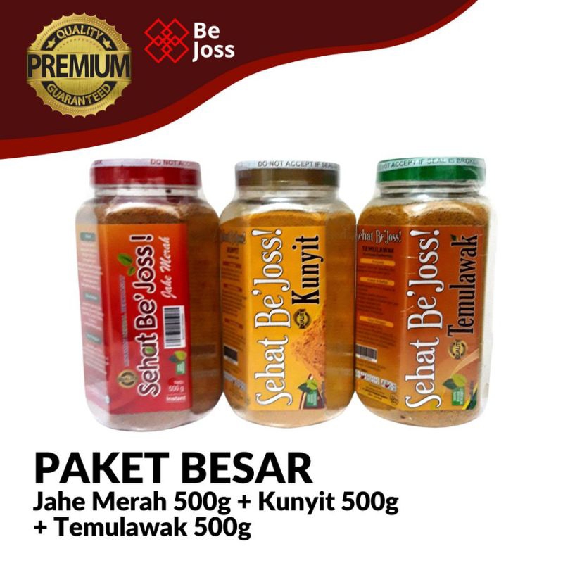 

Paket Be Joss Besar | Jahe Merah Kunyit Temulawak | 500g | Jamu Herbal