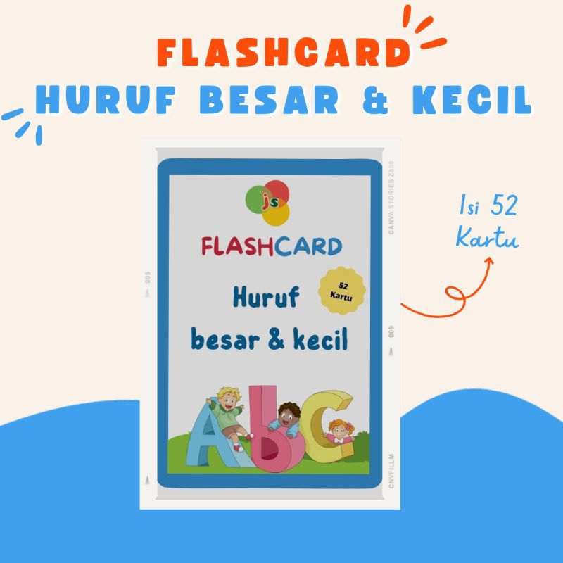 flashcard alfabet | huruf besar & huruf kecil