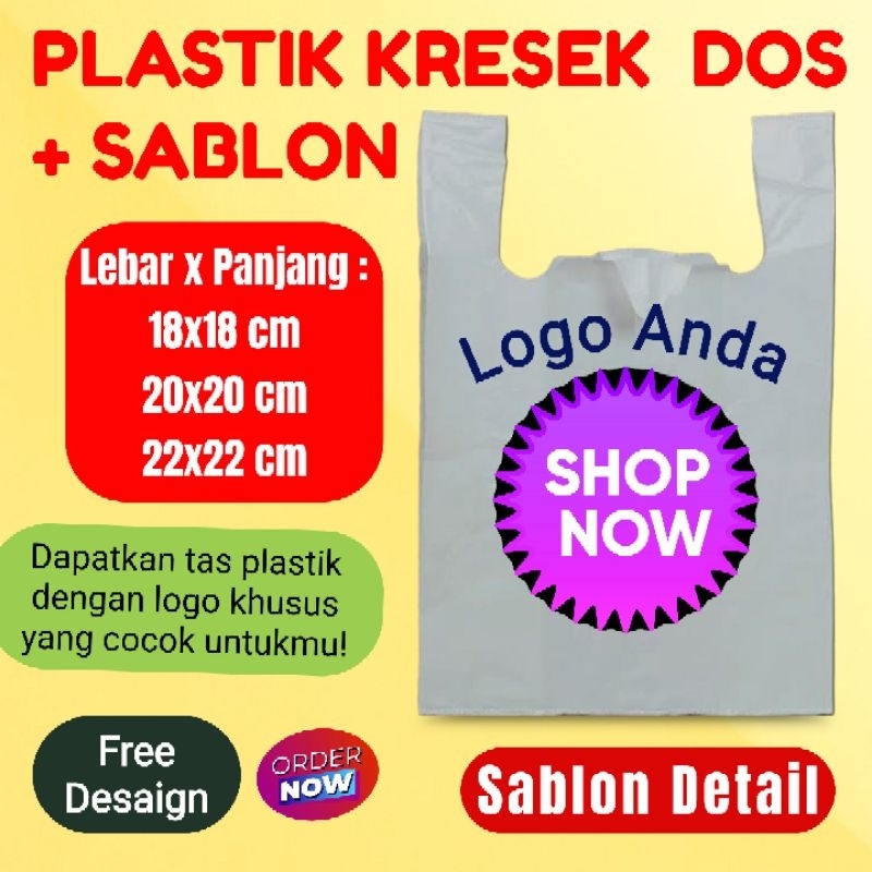 Sablon Plastik Kresek Dos Custom