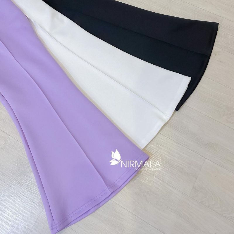 Celana Kulot Scuba Premium - Celana Kulot Scuba Cutbray Pants - Celana Cutbray Ootd
