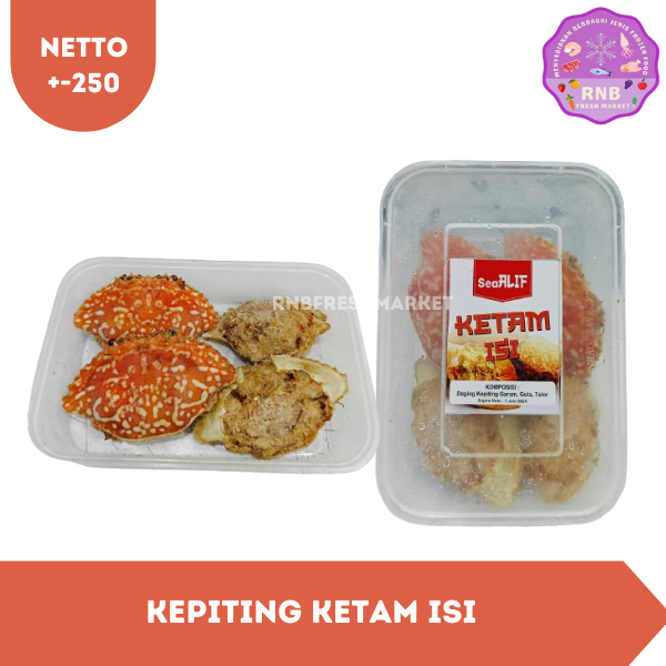 

Kepiting Ketam Isi Netto +-250 Gram
