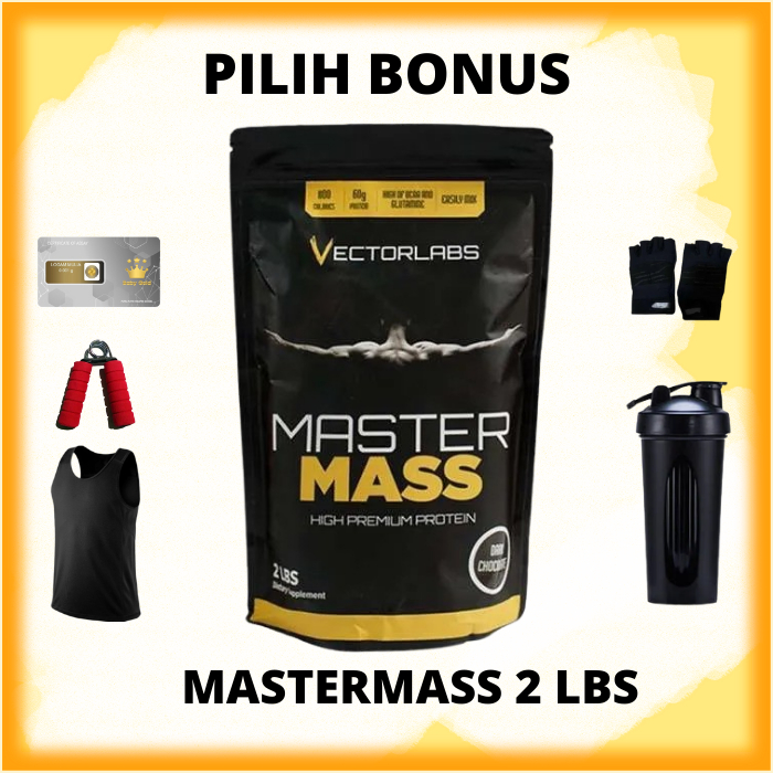 Vectorlabs Master Mass Gainer 2 lbs 900 gram Susu Protein Gym Bulking Penggemuk Penambah Berat Badan