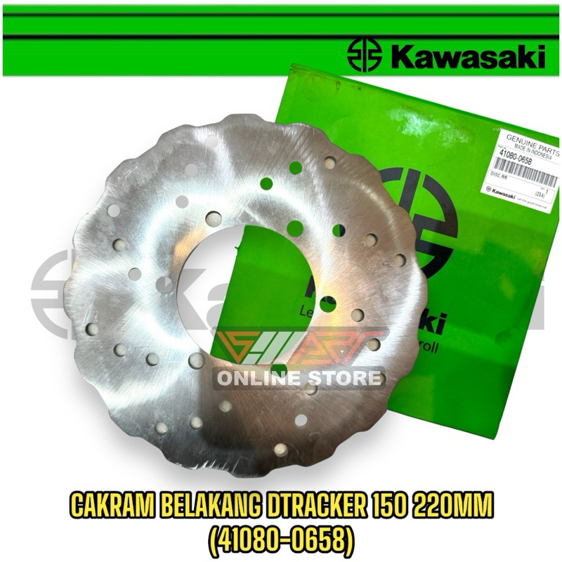 CAKRAM BELAKANG KLX DTRACKER UKURAN 220 MM ORIGINAL 41080- 0658