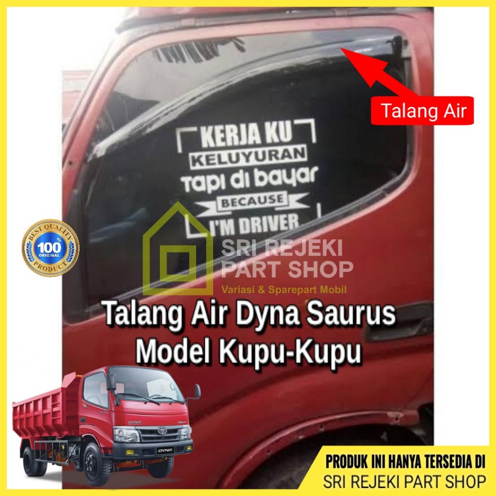 Talang Air Toyota Dyna Kupu Model Baru Motif Karbon Carbon Talang  Air Dyna Kupu Kupu