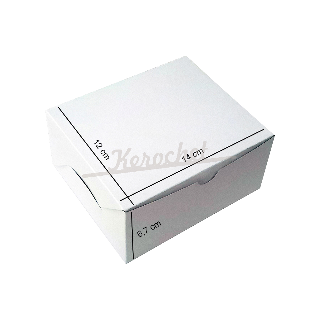 

Kardus Kotak Box Packing Makanan Polos 12x14cm