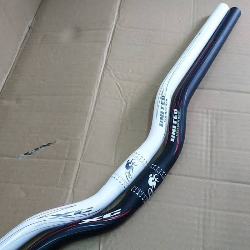 Stang tinggi Peninggi Handlebar Stem Sepeda gunung MTB ukuran oversize os 31.8 alloy merk United XC