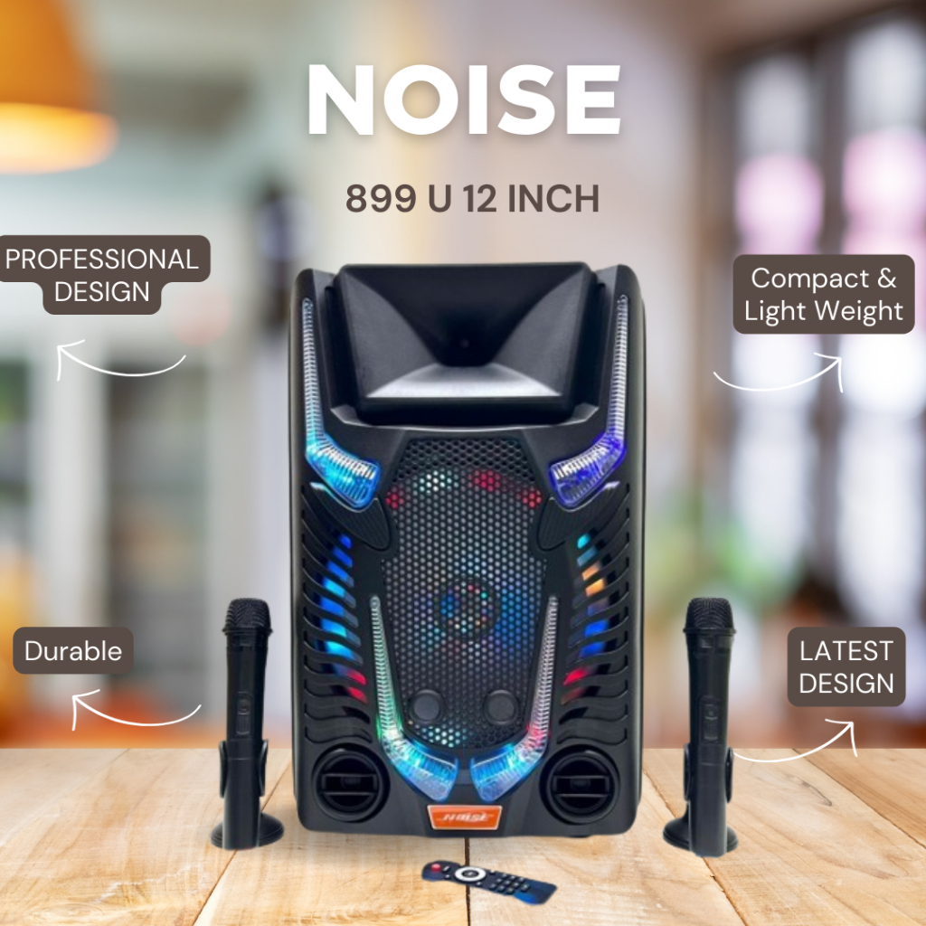 SPEAKER PORTABLE NOISE 899 U / 899U / 899-U 12 INCH BLUETOOTH USB GARANSI RESMI NOISE