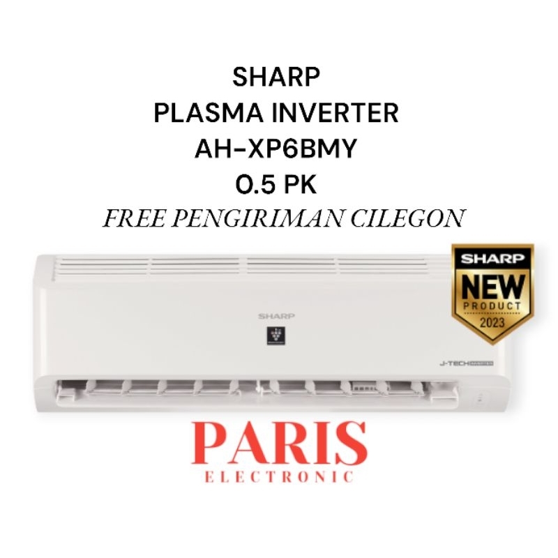AC SHARP PLASMA INVERTER 0.5PK 1/2PK AH-XP6BMY (PASANG CILEGON MERAK)