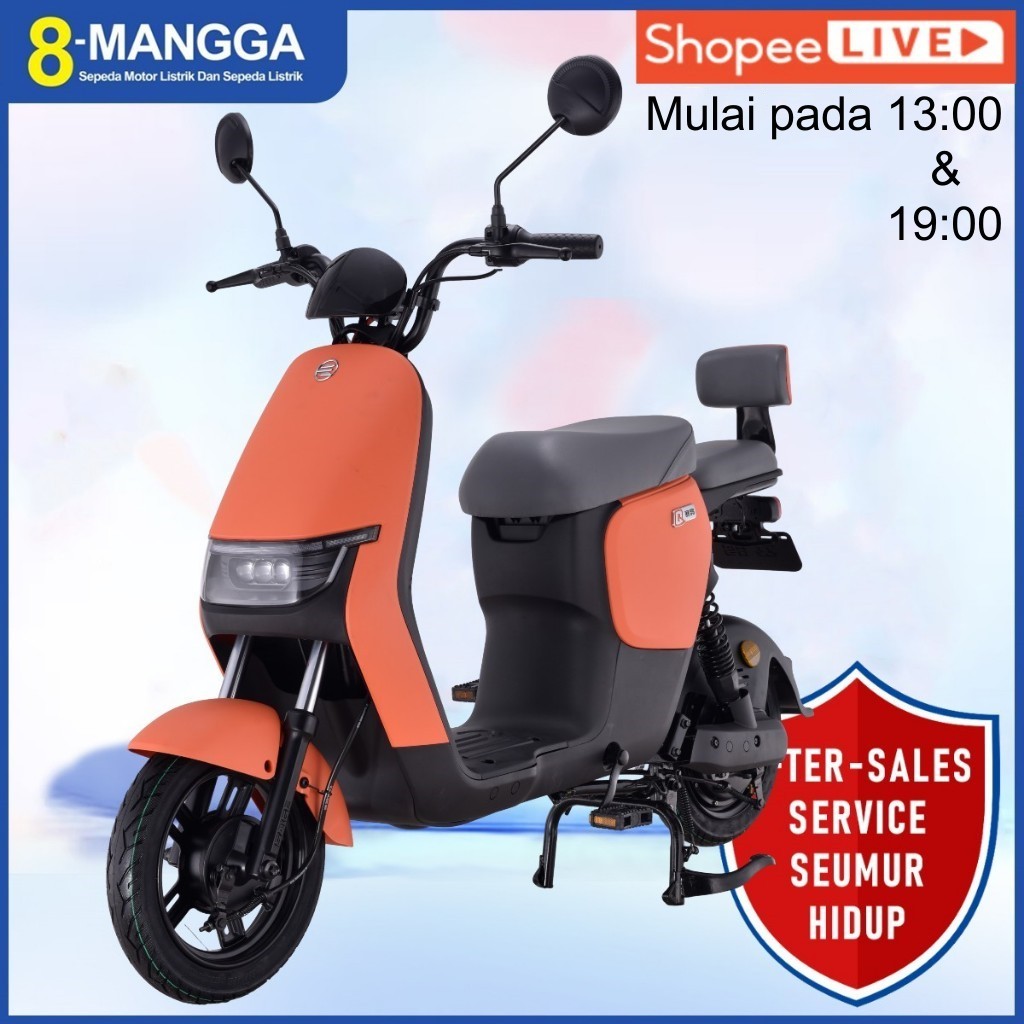 [After-sales Service Seumur Hidup] Sepeda Listrik SAIGE GT Sepeda Motor Listrik E Bike Dewasa Warna 