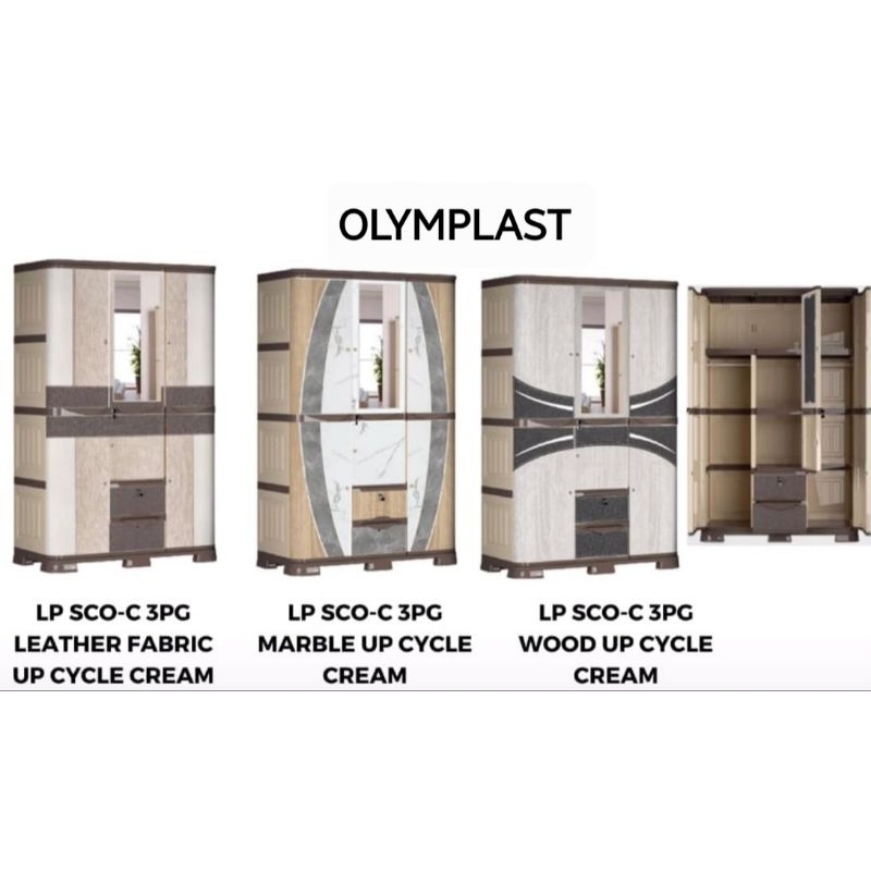 lemari plastik 3 pintu