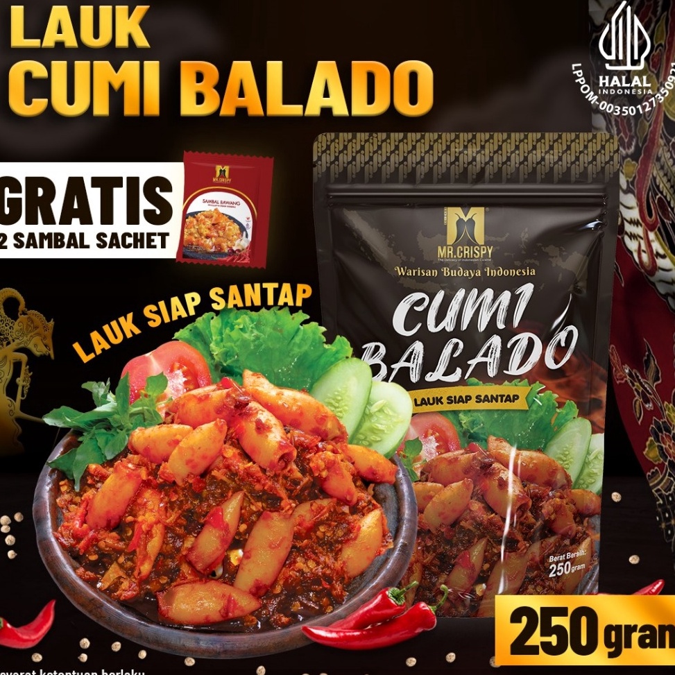 

ART H27B LAUK CUMI BALADO IKAN BILIS BALADO IKAN GABUS BALADO MR CRISPY