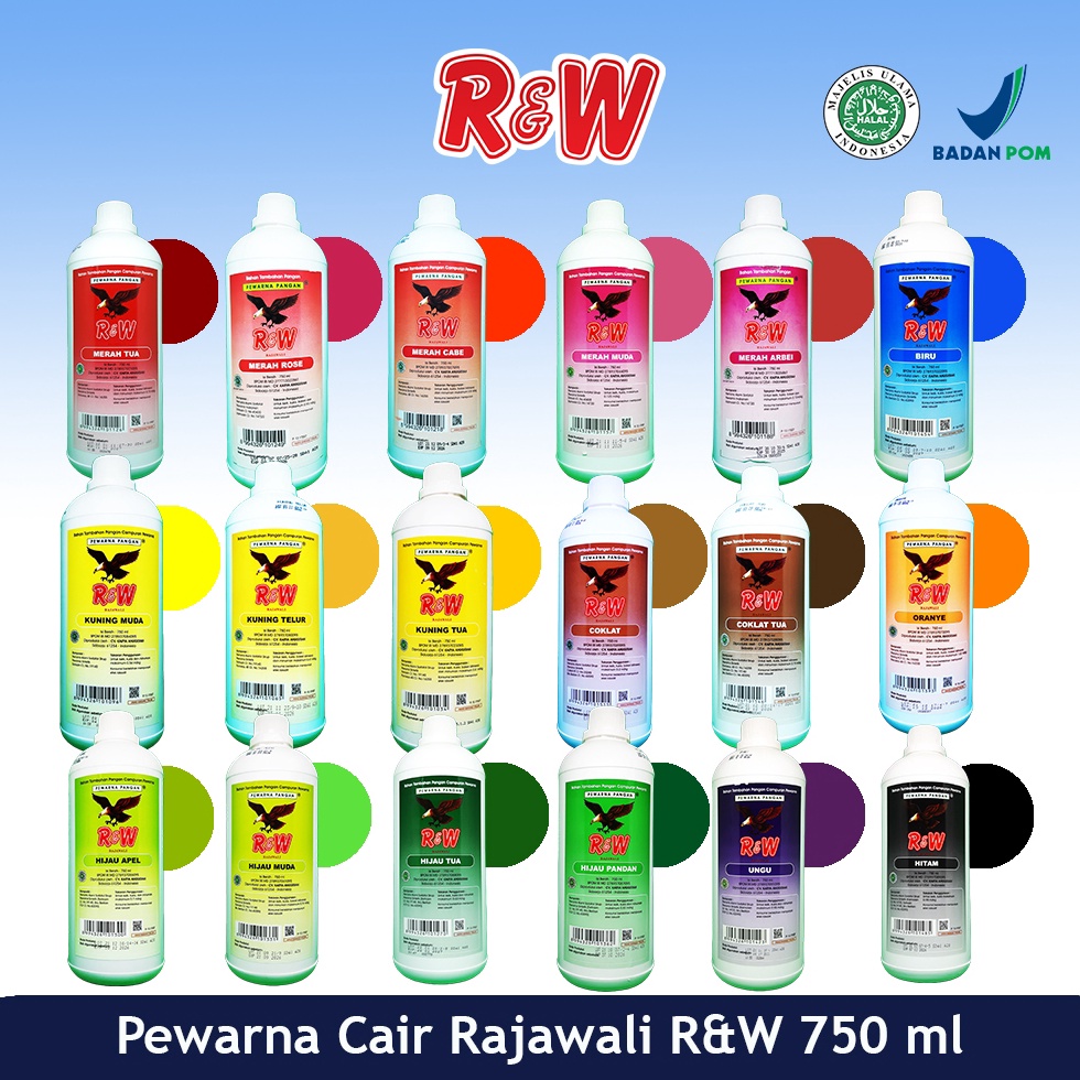 

ART F34R Pewarna Makanan Kue Rajawali RW RW 75 ml 1 kg