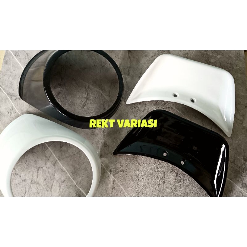 Headlamp plus ducktail vespa primavera series,Topi lampu plus ducktail vespa primavera