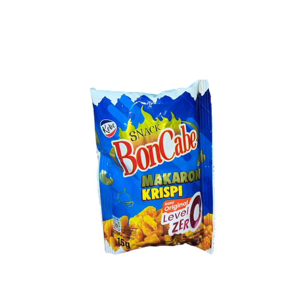 

Snack Boncabe Markaroni Krispi Level 0 - Netto 15gr