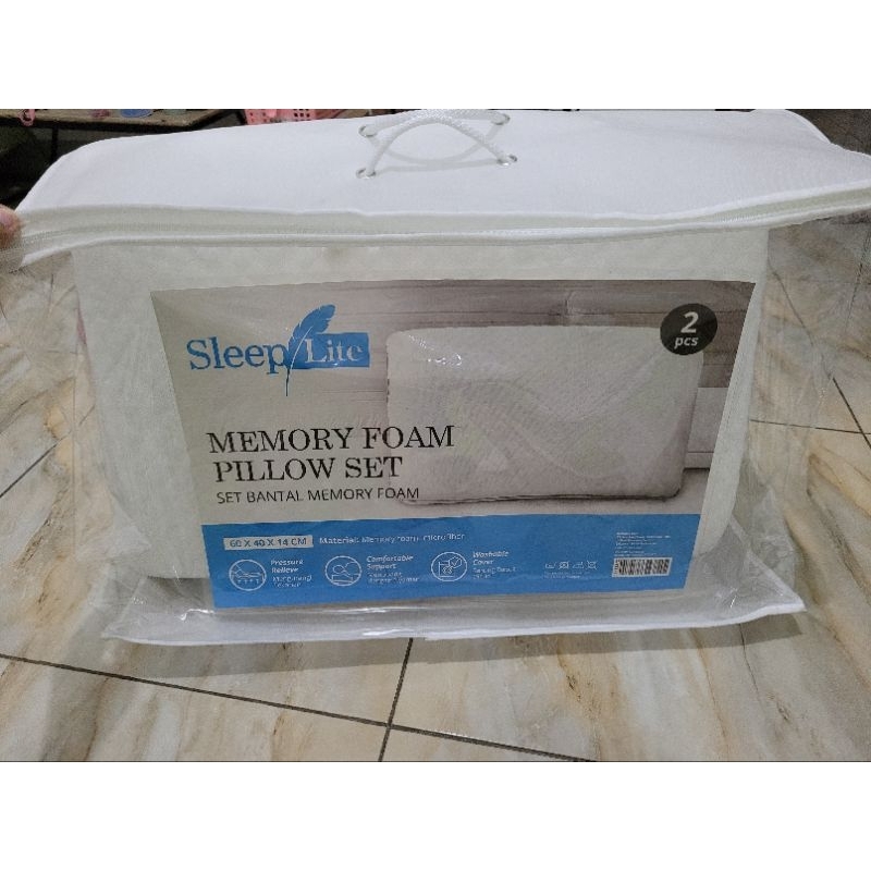Bantal Sleep Lite Memory Foam Pillow 60x40x14 NEW 1pcs