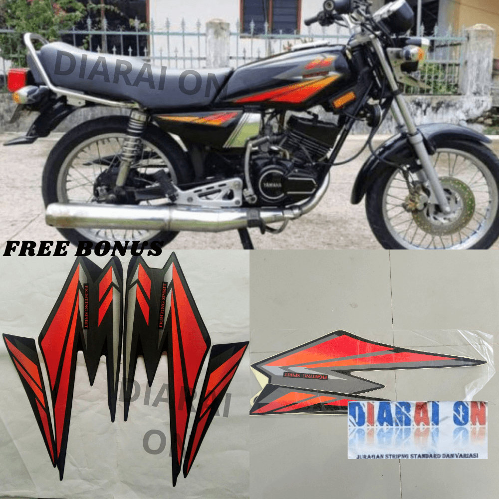 Striping Stiker Yamaha RX King 2002 Oren Murah