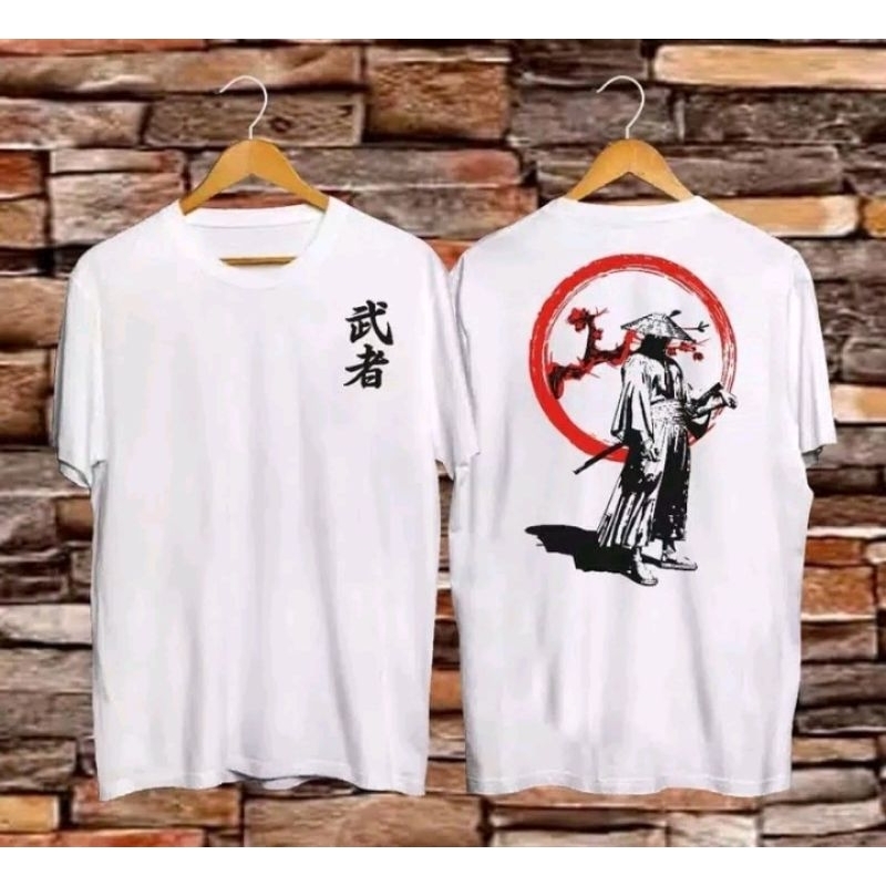 Kaos samurai jepang | kaos samurai caping jepang