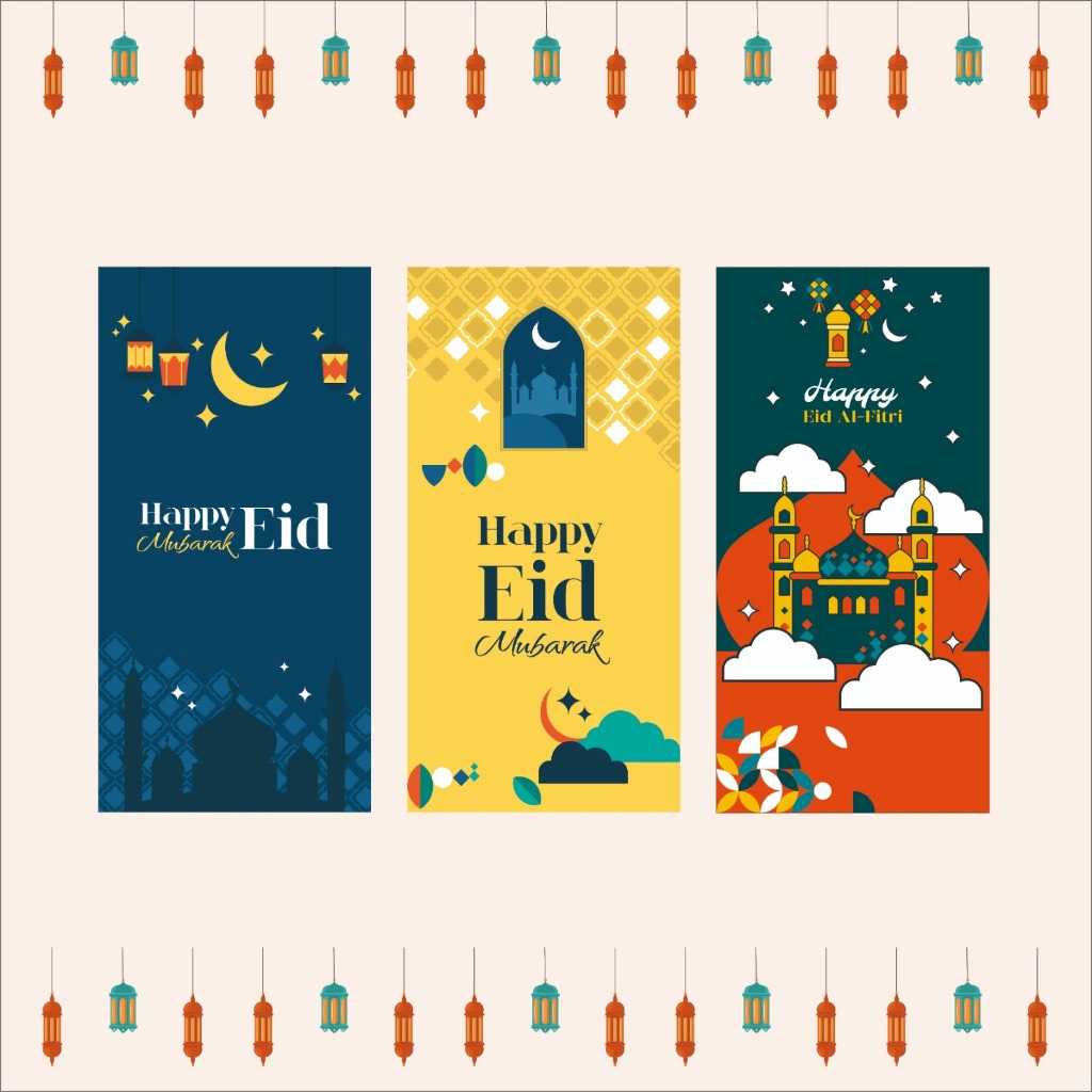 

[ 10 PCS ] Amplop LebaranBesar Lebar Panjang UK 7,5cm x 15cm BEBAS PILIH MOTIF 04