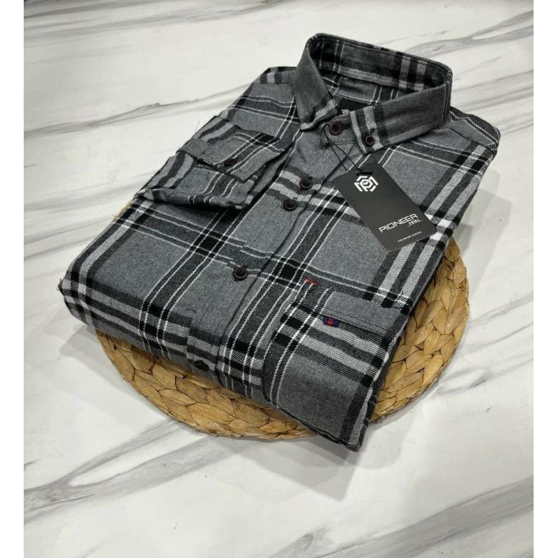 Kemeja Flanel Embano Pria wanita Best Seller Motif Distro Keren Elegan Baju Kemeja Atasan Kain Flann