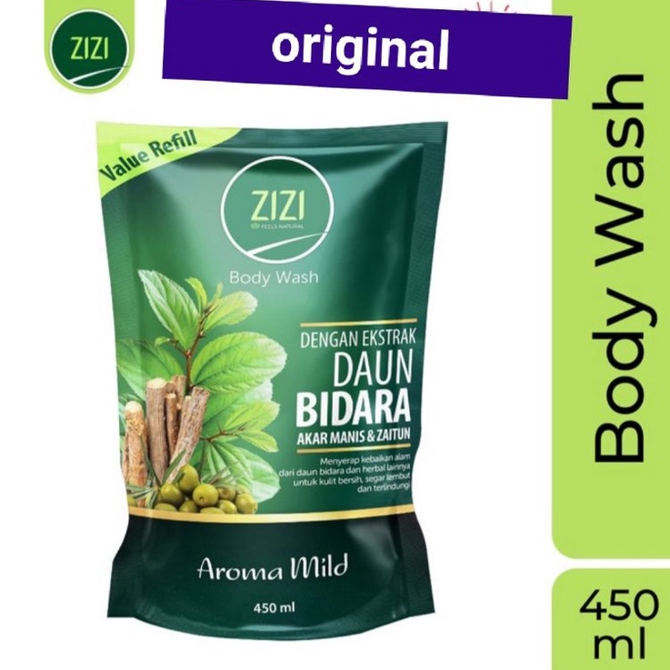 Super Shopping  Sabun bidara zizi body wash zizirefill herbal alami daun Bidara 45ml