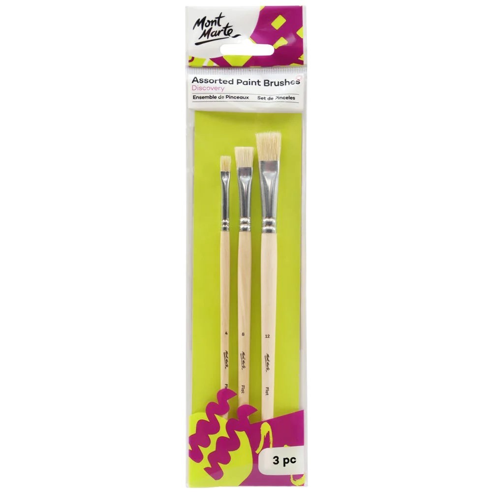 

MONT MARTE BRUSH SET 3 PCS FLAT OIL 4.8.12