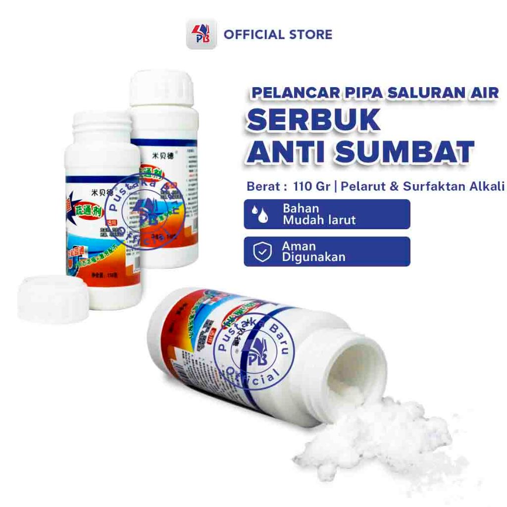 Soda api untuk wc mampet / Serbuk Anti Sumbat / Pelancar Pipa Wc Saluran Air Wastafel Mampet / PB ED