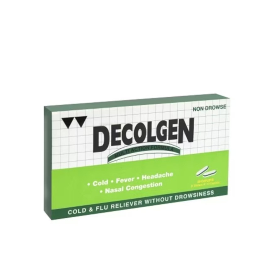 DECOLGEN Non Drowse 20's caplets (SINGAPORE)
