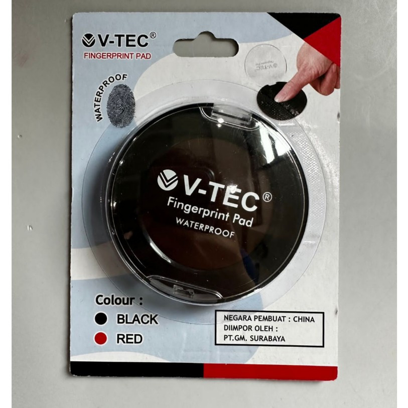 

Stempel Cap Jempol Notaris Bak Sidik Jari VTEC/Finger Print Pad HITAM