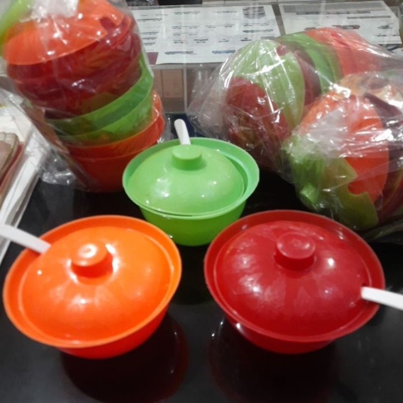 Tempat Wadah Sambal Sambel Plastik Plus Tutup
