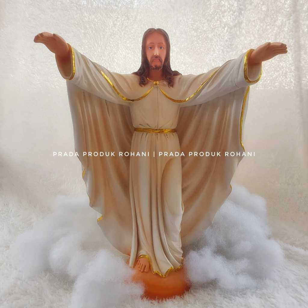 Patung Tuhan Yesus Memberkati 40cm