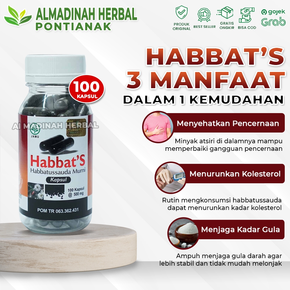 

Habbats Ekstrak 100 kapsul / Habbatussauda serbuk