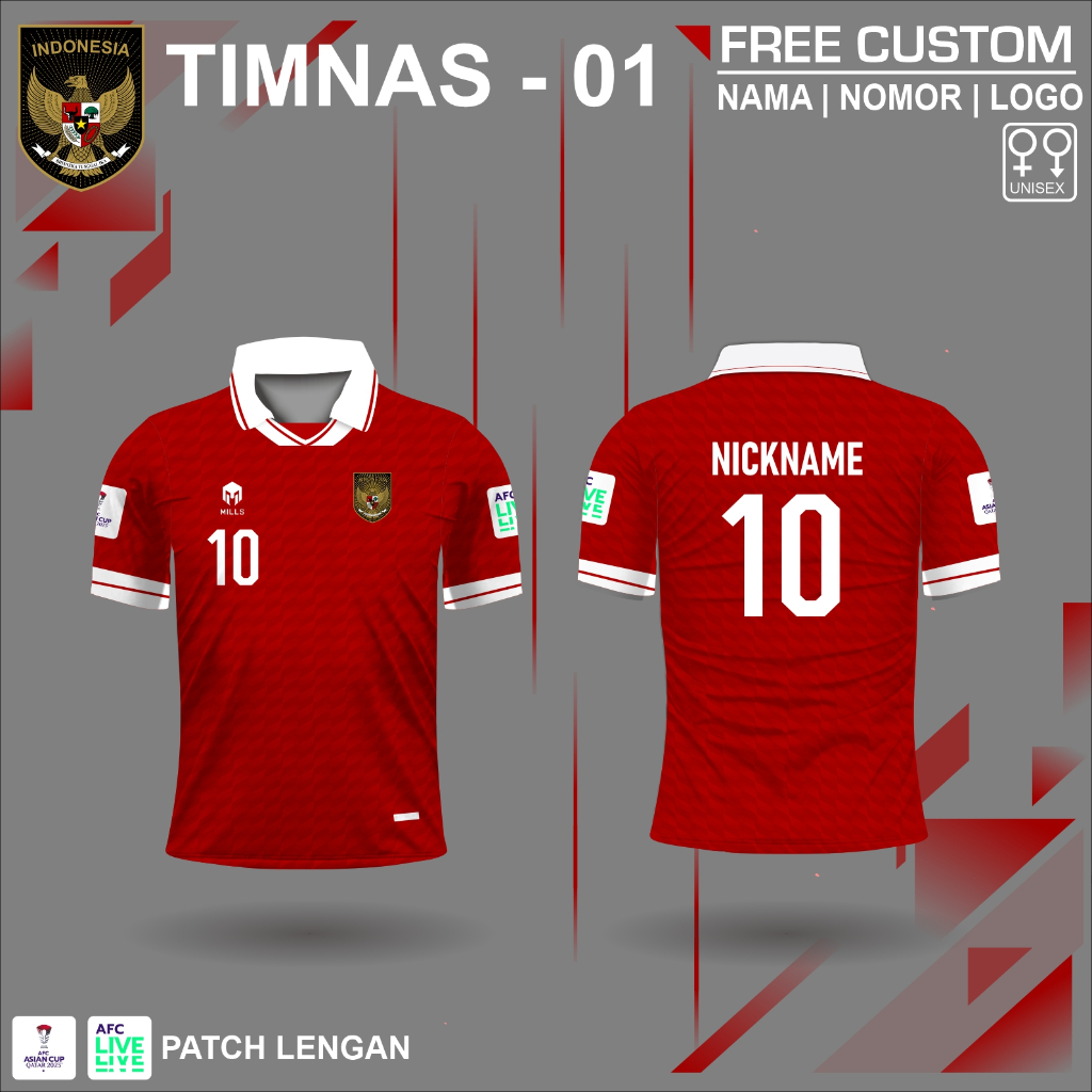 Jersey timnas indonesia baju timnas piala asia qatar 2023 2024