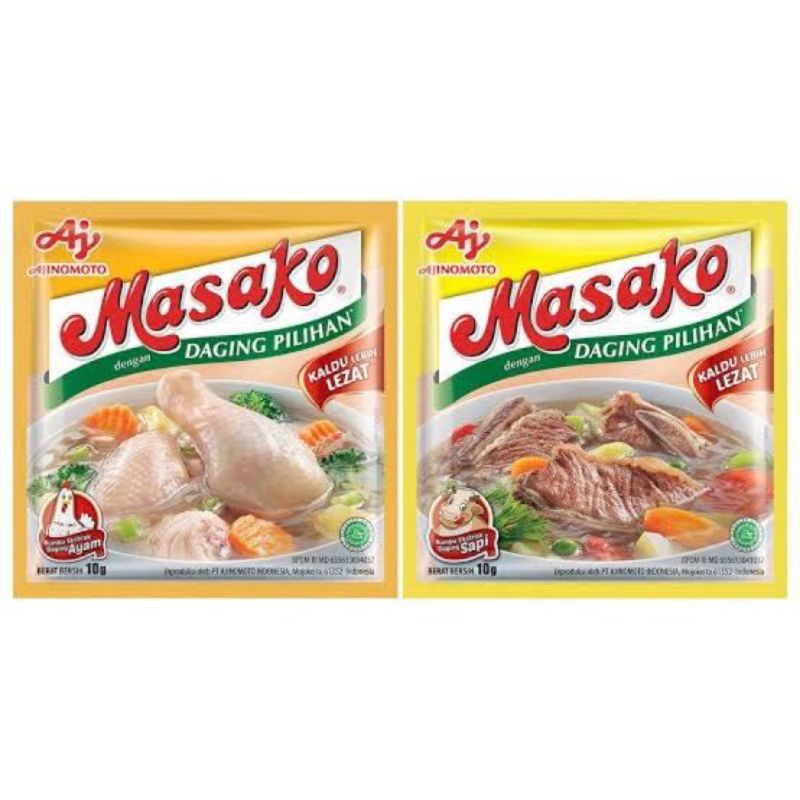 

Masako sachet Penyedap Rasa Masako ayam / Masako sapi