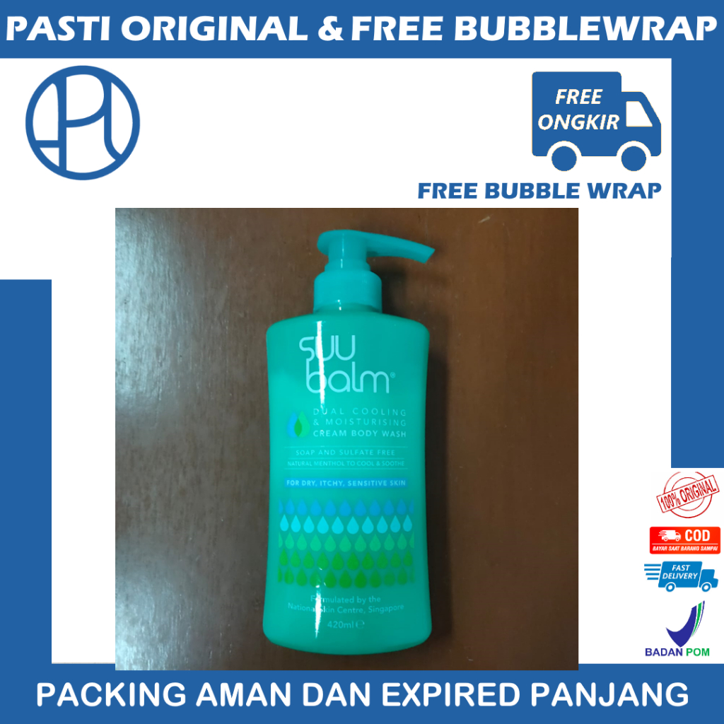 Suu Balm Dual Cooling Moisturizer Cream Body Wash 420 ml