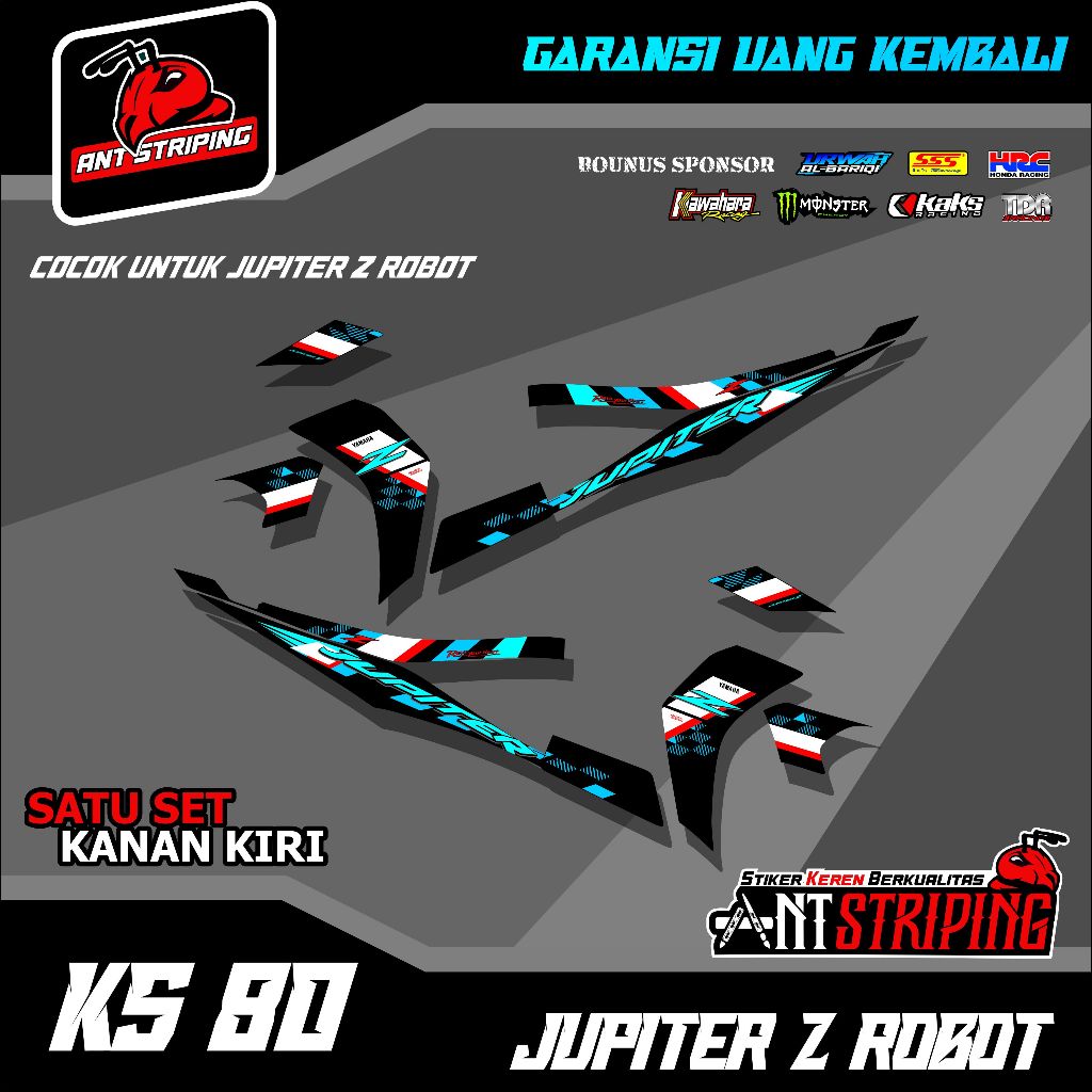 Striping Variasi Yamaha Jupiter Z Robot / Sticker stiker setiker List Motor Yamaha Jupiter Z Robot k