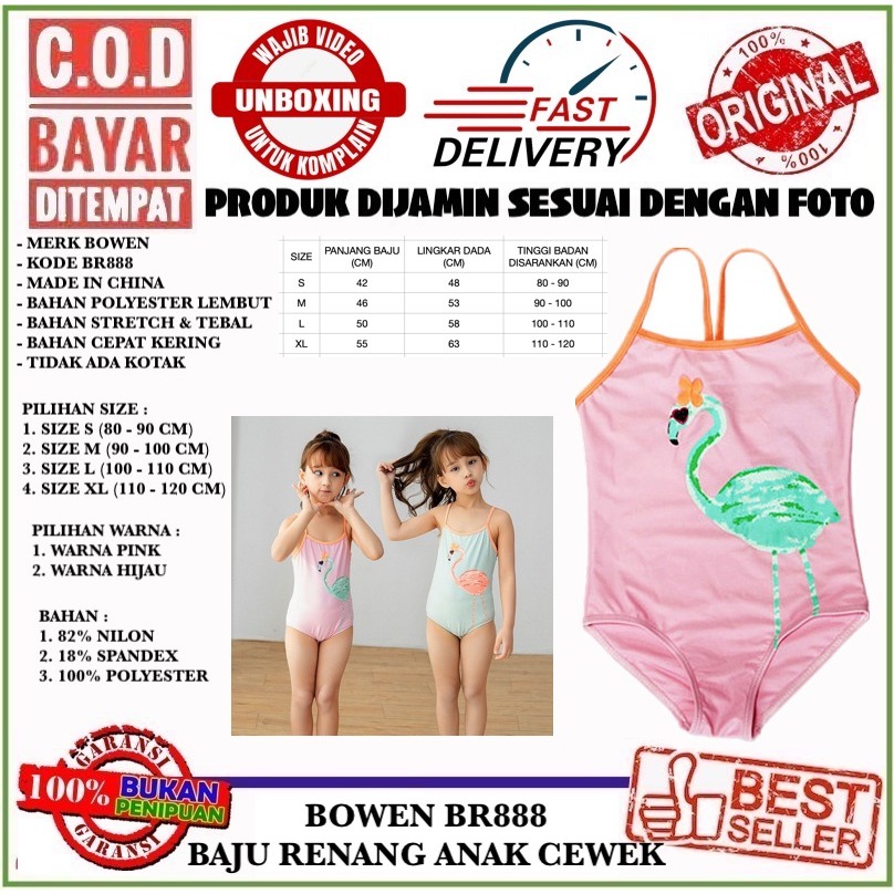 BAJU BERENANG ANAK CEWEK SATU TALI COCOK KOLAM RENANG DAN PANTAI PRIVATE POOL