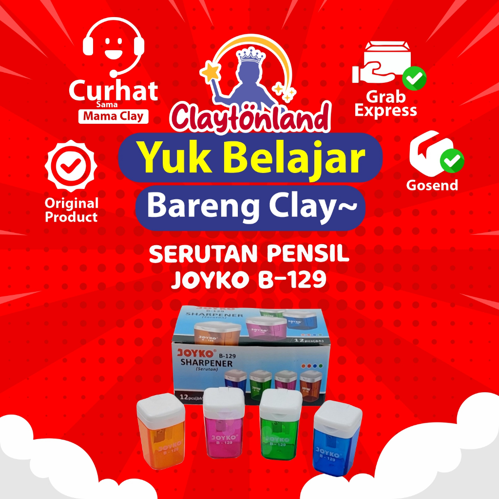 

RAUTAN / SHARPENER / SERUTAN PENSIL JOYKO B-129 (1PCS)