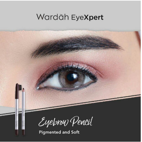 PAKET Wardah EyeBrow Pencil Black&amp;Brown 1.14 g