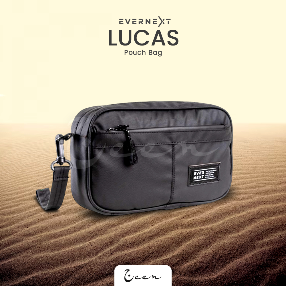 Pouch Bag LUCAS - EVERNEXT | Tas Slempang Genggam Multi Kompartemen Elegant Waterproof