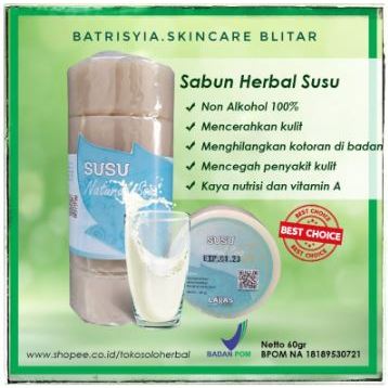 sabun~Sabun Susu Pemutih Wajah dan Tubuh Sudah BPOM 60gr