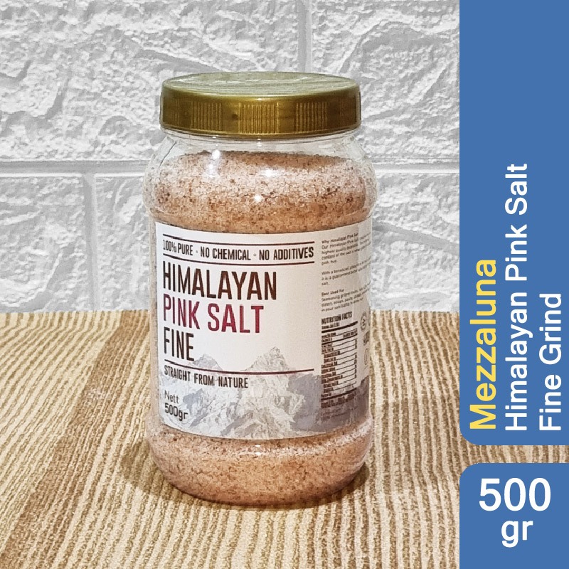 

RB Mezzaluna Himalayan Pink Salt Fine Grind 500gr Garam Himalaya