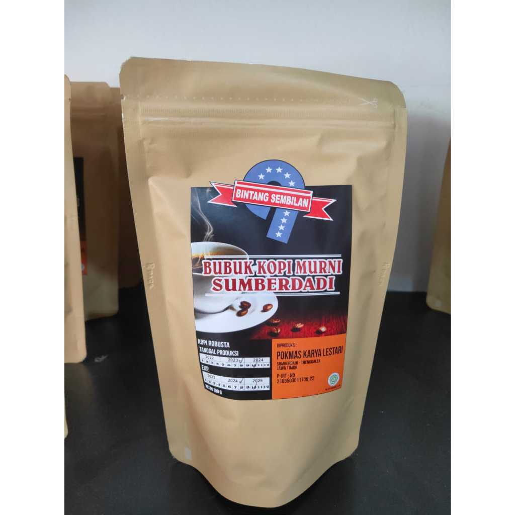 

BUBUK KOPI MURNI SUMBERDADI KOPI ROBUSTA - BINTANG SEMBILAN