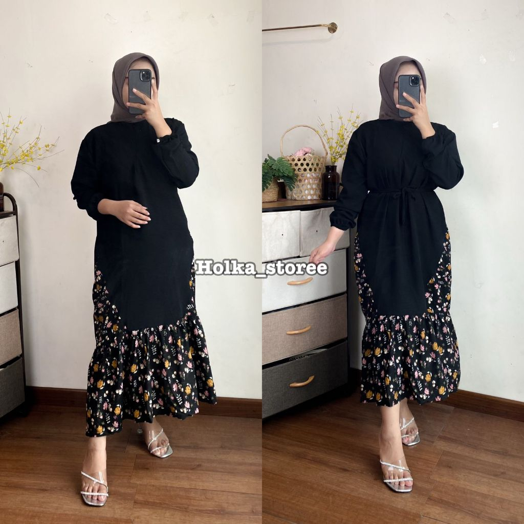 Jizzy Gamis Motif Crinkle Airflow