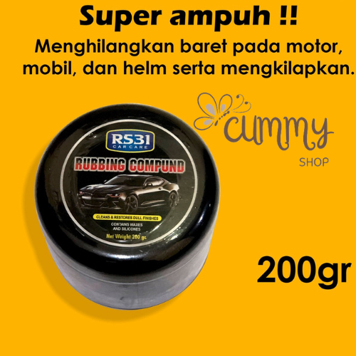 ORIGINAL RS31 Rubbing Compound - Kompon Penghilang Baret Body Mobil/motor/kaca