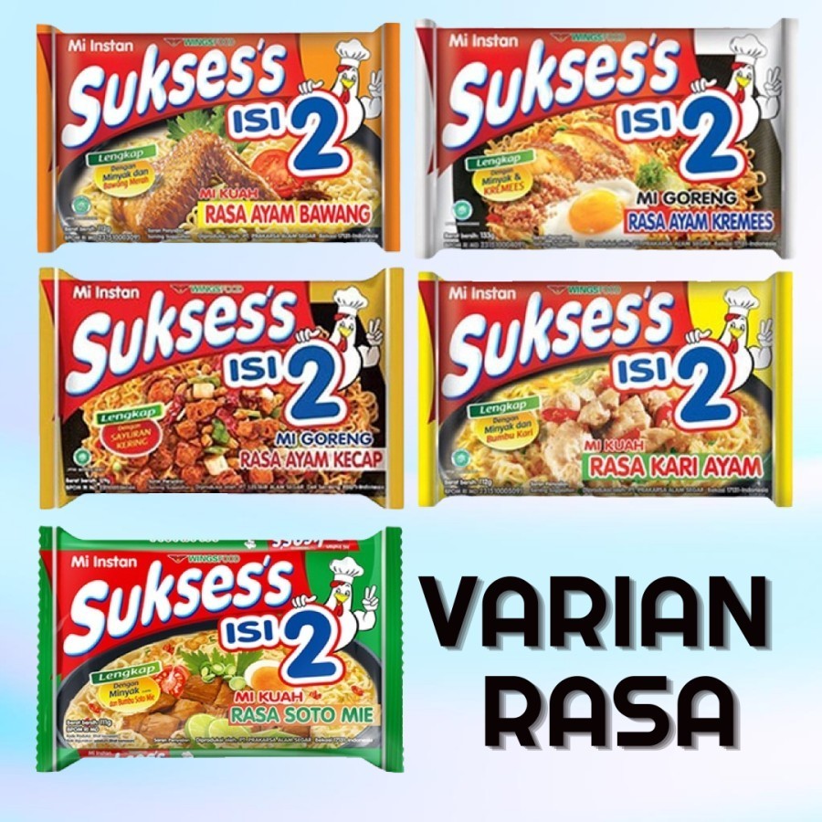 

SUKSESS MIE INSTANT ISI 2 GORENG / KUAH ALL VARIAN