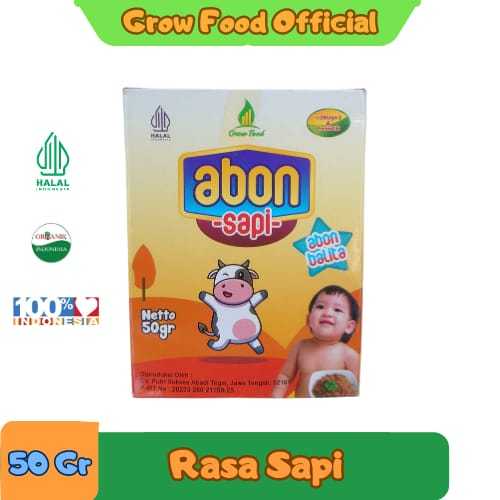 

Grow Food - Abon Daging Sapi Untuk Balita, Non MSG - MPASI Testur Lembut